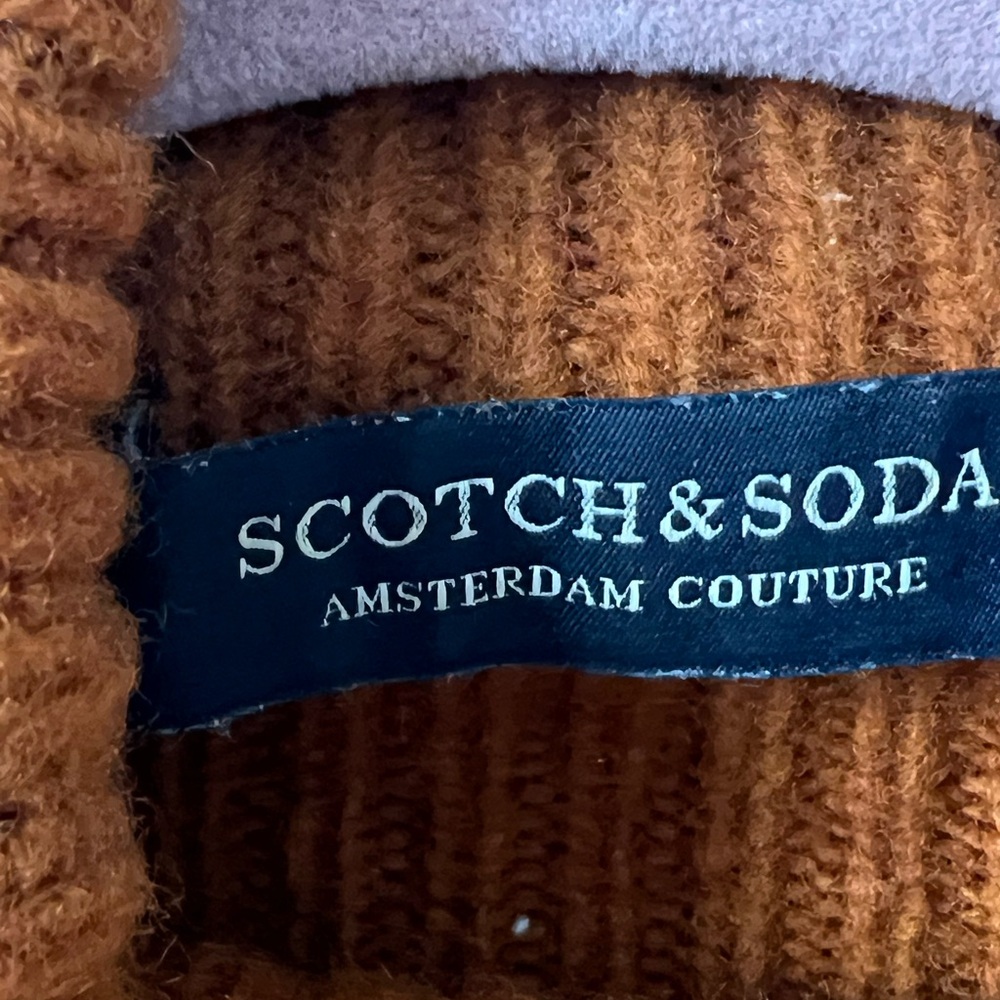 Scotch & Soda Burnt Orange Turtleneck Sweater Lg - Picture 3 of 10